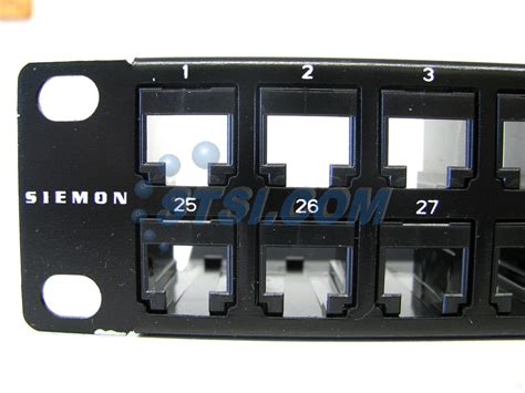 Siemon Z As Pnl U K Port Cat A Shielded Network Patch Panel Stsi