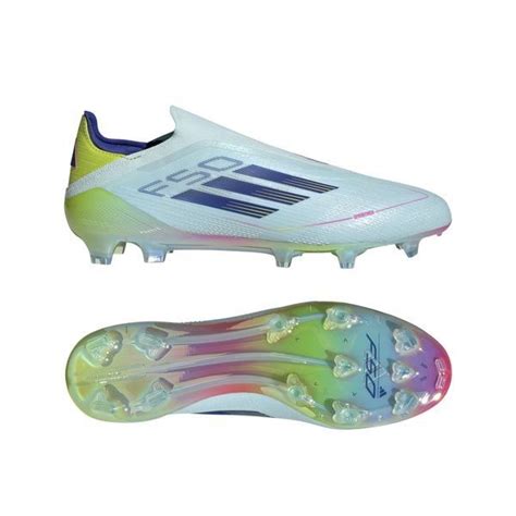 Adidas F50 Elite Laceless Fg Stellar Icon Almost Blue Semi Lucid Blue Semi Solar Yellow