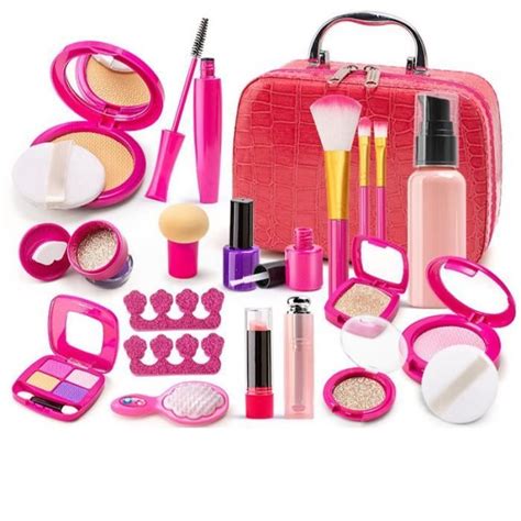 Maquillage Enfant Jouet 22 PCS Lavable Malette MaquillageAnniversaire