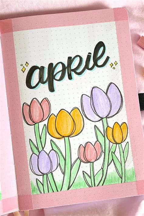 Embrace Spring With Vibrant Tulip Bullet Journal Covers