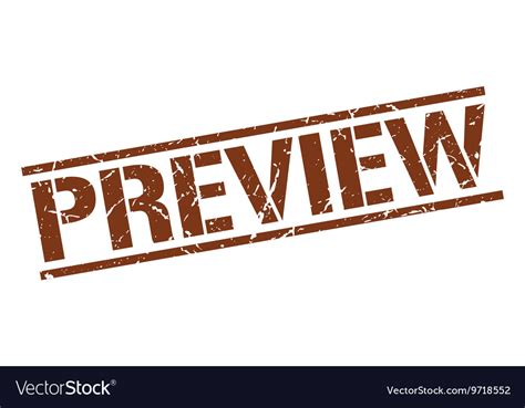 Preview Stamp Royalty Free Vector Image Vectorstock