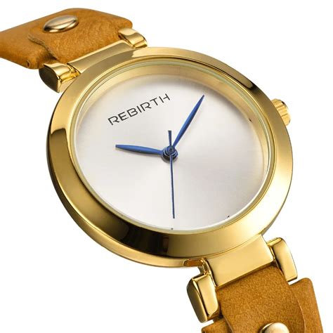 Rebirth Brand Luxury Fashion Women Quartz Watches Blue Pointer Bracelet