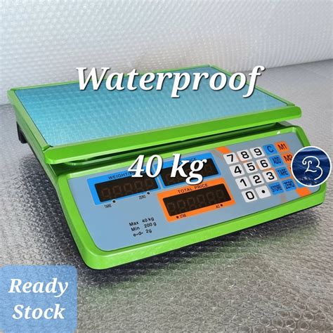 Commercial Waterproof Electronic Digital Computing Weighing Scale With