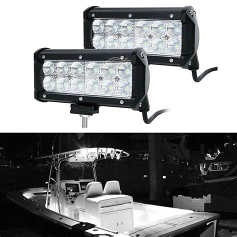 2pcs Flood Marine Spreader Lights LED Light Deck Mast Light For Boat