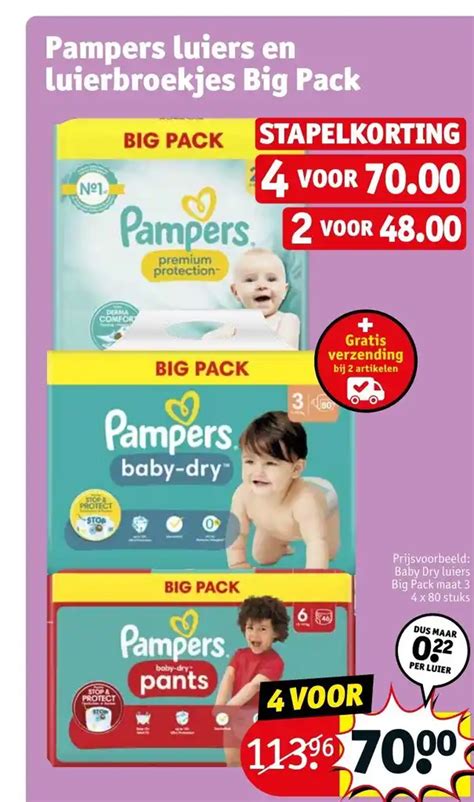 Pampers Luiers En Luierbroekjes Big Pack Aanbieding Bij Kruidvat