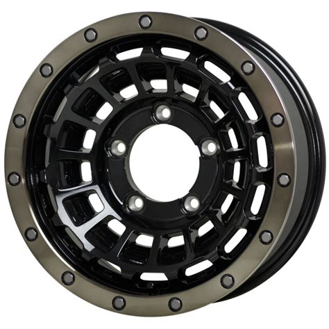 HOT STUFF ジムニー ジムニーシエラ等 インチ 穴 J J BARKLEY HARDROCK ROGAN ブラックリムポリッシュ ブロンズクリア ホイール単品