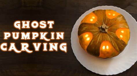 Ghost Pumpkin Carving Tutorial for Halloween Decorations