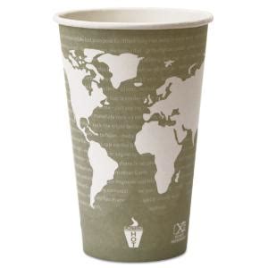 Eco Products World Art Renewable Resource Compostable Hot Drink Cups