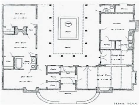 U Shaped House Plans With Courtyard In Back - Image result for u shaped ...