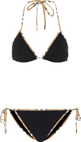 Burberry Vintage Check Triangle Bikini Se Priser