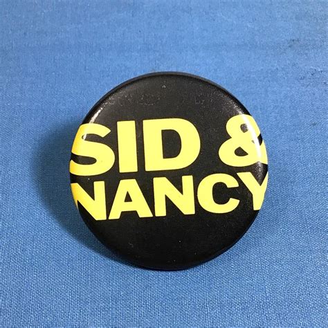 Vintage Sid Nancy Movie Promo Pin Sid Vicious Nancy Spungen Sex Pistols British Punk S