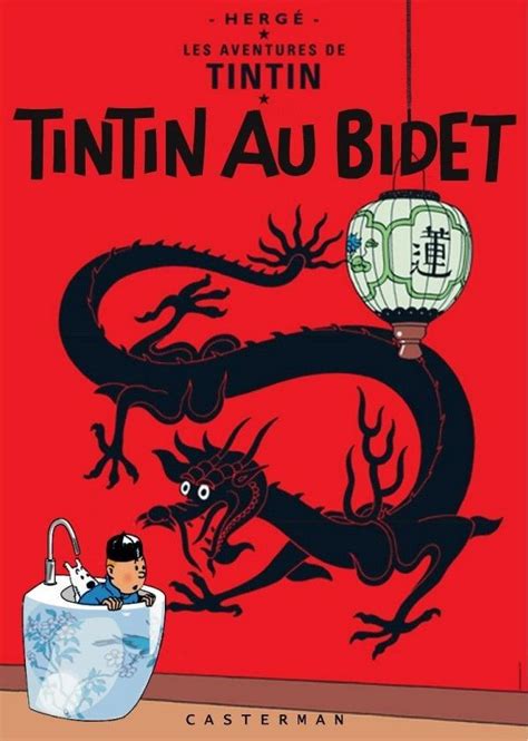 Pin by Séraphin on Tintin Folio détournement Tintin Blue lotus