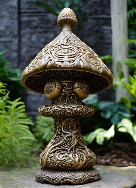 Lexica Ancient Spirit Mushroom Gnome Inspired Stone Totem Style Of