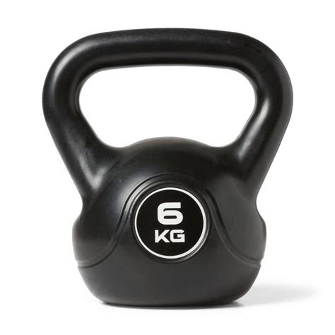 Kettlebell 6 Kg Zwart Fitnessapparatuur Kettlebell Oefeningen