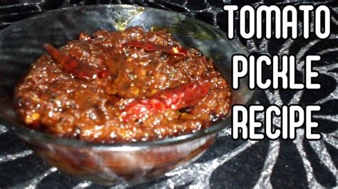 Tomato Pickle Recipe How To Make Instant Tomato Pickle Tomato Pachadi