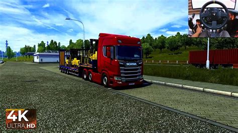 Extreme Hauling Scania R Transporting 4 Crane Euro Truck Simulator 2