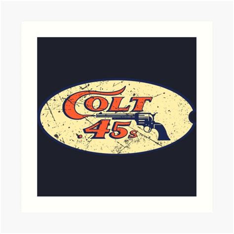 Colt 45 Gun Houston Texas Art Print By Quark Redbubble