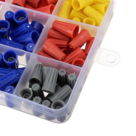 102PCS Wire Connector Twist Electrical Nut Spring Cap Assortment Set