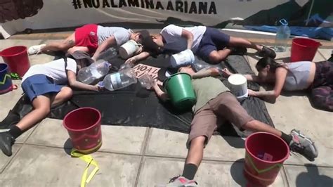 Activistas Protestan Por Proyecto Minero Que Pondría En Peligro El Acceso Al Agua En Lima