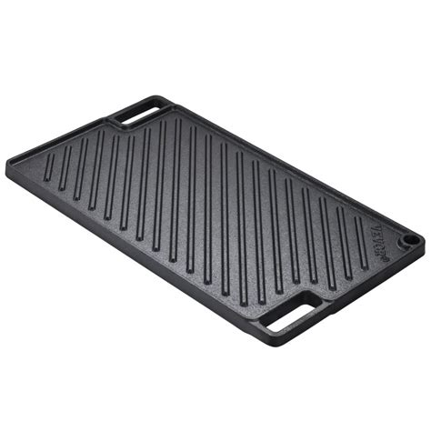 Vevor Reversible Grillgriddle 97x167 Pre Seasoned Cast Iron Griddle Rectangular Double