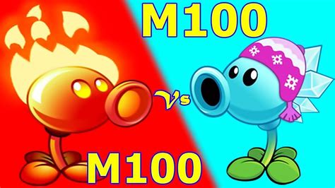 Fire Peashooter Mastery 100 Vs Snow Pea Mastery 100 In Plants Vs