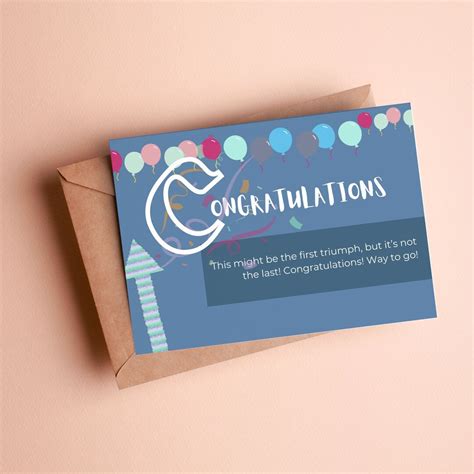 Personalised Congratulations Card, Congratulations Card, Personalised ...