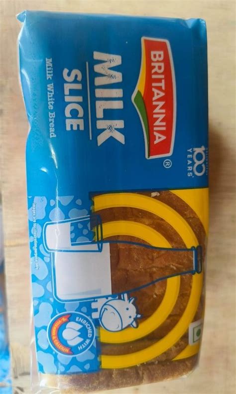 Britannia Milk Slice White Bread For Bakery Packaging Size 200g At