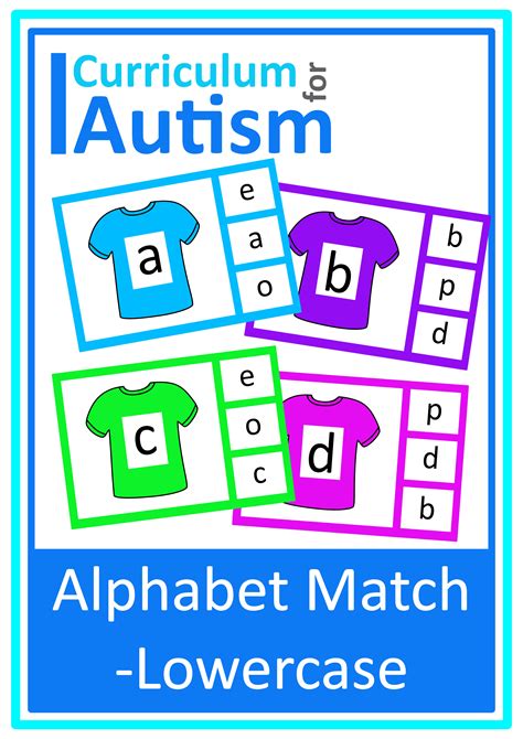 Alphabet Upper And Lower Case Letters Match Clip Cards Autism Special Education Aba Ecse