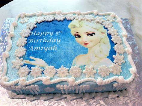 Elsa Frozen Sheet Cake