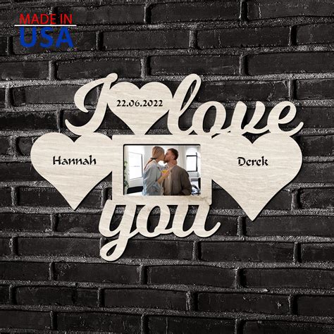 “I Love You” Personalized Photo Frame | Starting from: – NEID LLC ...