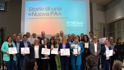 A Udine La Premiazione Della Seconda Edizione Del Premio NuovaPA FVG