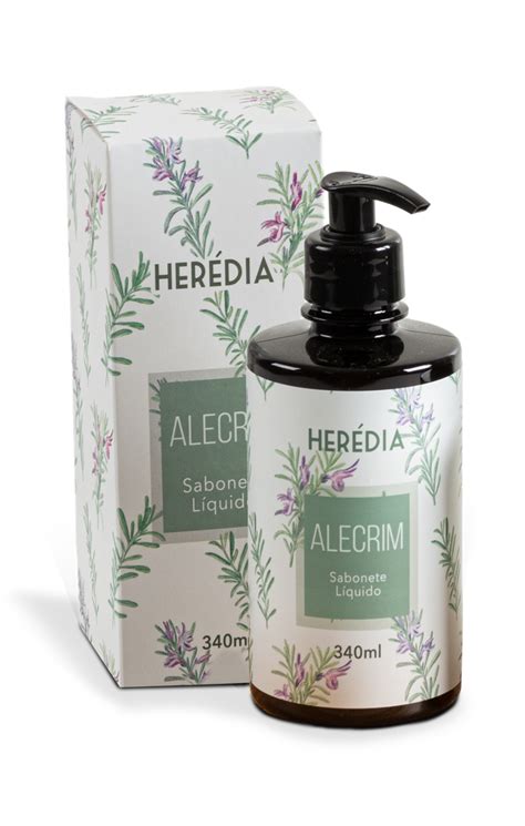 Sabonete Líquido Alecrim 340ml Herédia Cosméticos