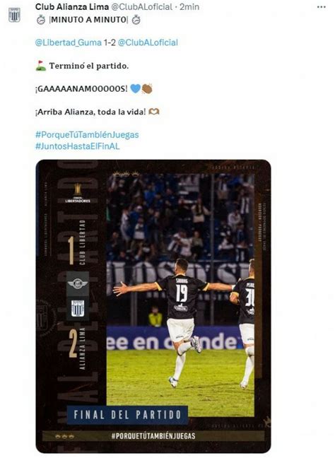 Incinoticias Alianza Lima por fin ganó un partido en la Libertadores