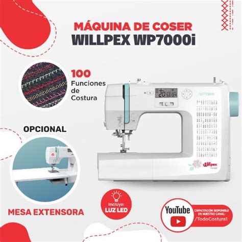 TUPI S A MAQUINA DE COSER WILLPEX FAMILIAR PERFECT WP7000I 22186