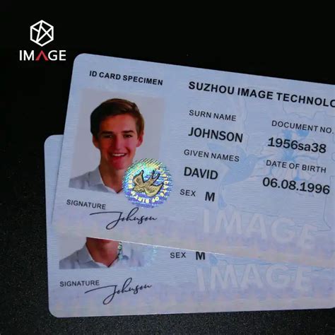 Custom Printed Pvc Polycarbonate Hologram Id Card Hologram Security Id Card For Identity