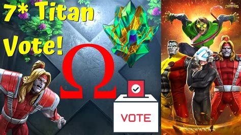 7 Star Titan Pool Mutant Vote Omegared Twitter Poll Marvel Contest Of Champions Youtube