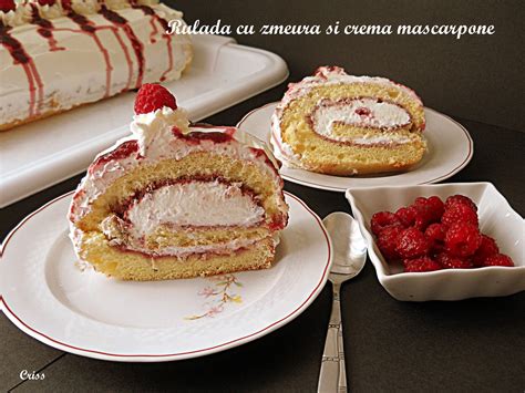 Arome Si Culori Rulada Cu Zmeura Si Crema Mascarpone