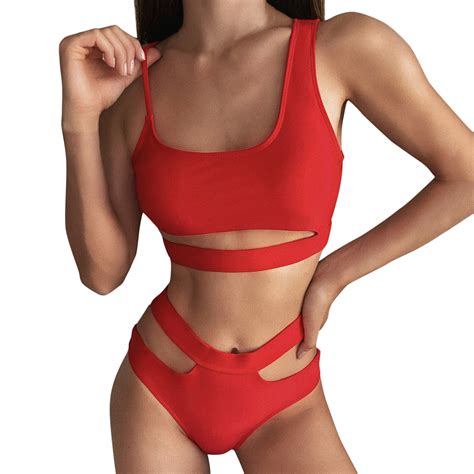 Fhsagq Summer Female Plus Size Bathing Suit For Women Sexy New Bikini Women S Separate Swimsuit