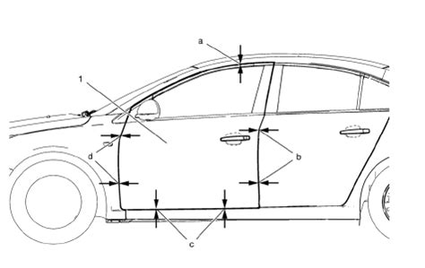 Chevrolet Cruze Repair Manual Front Side Door Adjustment Bolted