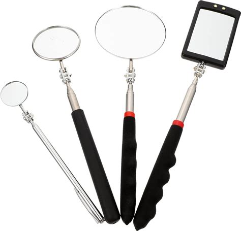 Amazon ULTECHNOVO 4pcs Telescopic Inspection Mirror Under Car