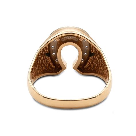 Vintage 14 Karat Gold Diamond Horseshoe Ring – Aurum Jewelers