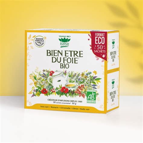 Tisane Bien Tre Du Foie Bio Sachets Romon Nature