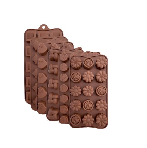 Silicone Chocolate Candy Molds (Pack of 6 pcs) - We Sell Dead Lots