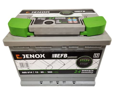 Akumulator Jenox EFB 12V 60Ah 560A P 060614 Sklep Internetowy