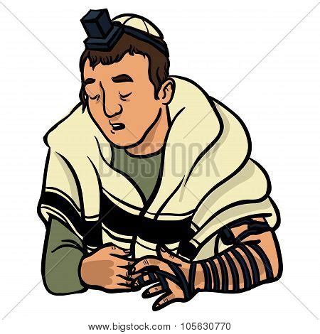 Jewish Man Praying Vector & Photo (Free Trial) | Bigstock