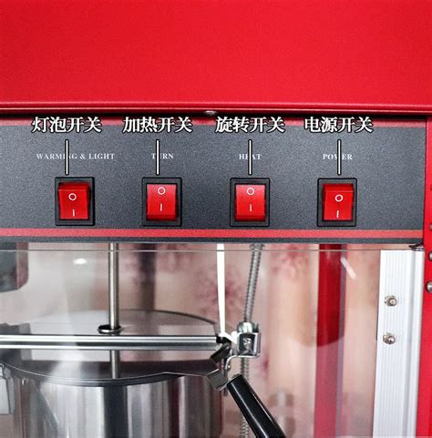 Automatic Commercial Electric Industrial Big Double Popcorn Machine Red