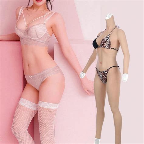 Eyung Silicone Full Bodysuit With Vaginal Tube And Catheter For