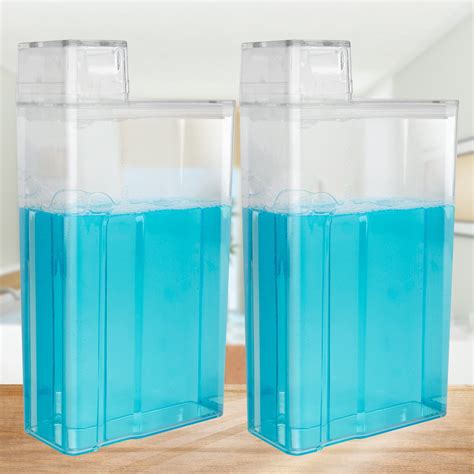 Verlacod 2pcs Laundry Detergent Dispenser 12l Transparent Large