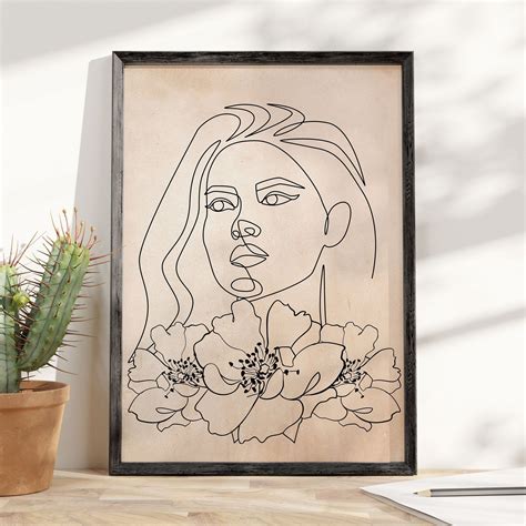 Matte Photo Paper Glossy Paper Face Line Drawing Face Lines Female