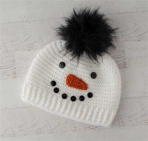 Crochet Snowman Hat - Crochet 365 Knit Too